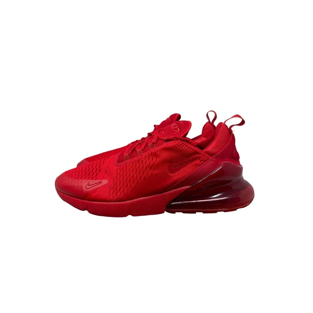 Nike Air Max 270 Mens Size 15 Red CV7544-600 Triple Red Mesh Sneakers